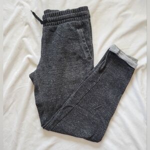 Old Navy heathered grey Skinny rolled drawstring joggers w/ pockets youth XL